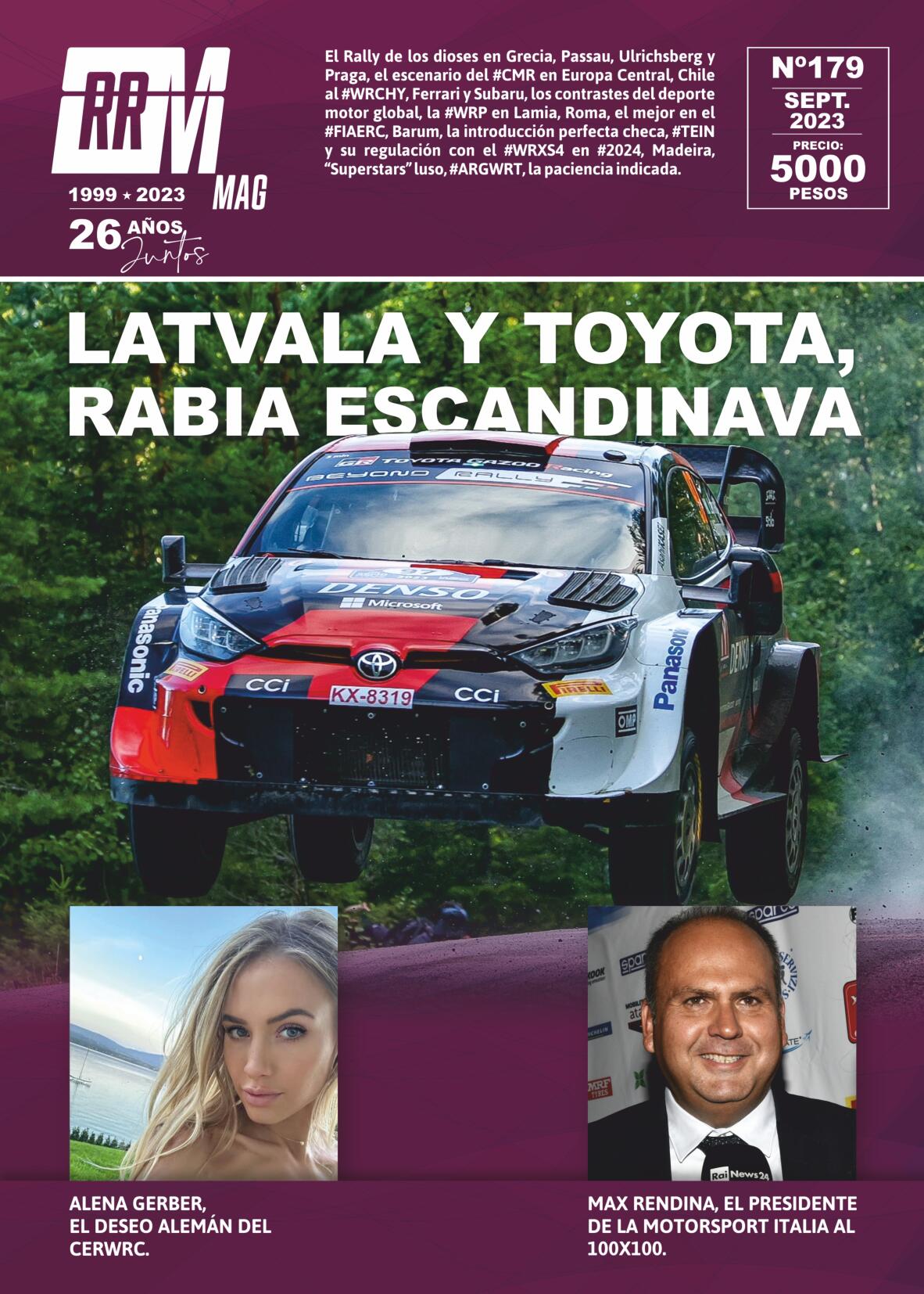 #RRMWRCMAG 179 RRM WRC MAG – Pablo MACHI 🇦🇷🌎 Mes de Septiembre #2023 Jari-Matti Latvala TOYOTA GAZOO Racing WRC 🇫🇮🌎